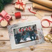 Cartes Pour Fêtes Annuelles Baies d'hiver Photo enneigée