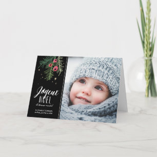Cartes Pour Fêtes Annuelles Baies Rouges Joyeux Noël
