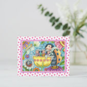 CARTES POUR FÊTES ANNUELLES BAIN À BULLE À BULLE DE TULIP POUR MÈRE LADYBUG &  (Debout devant)