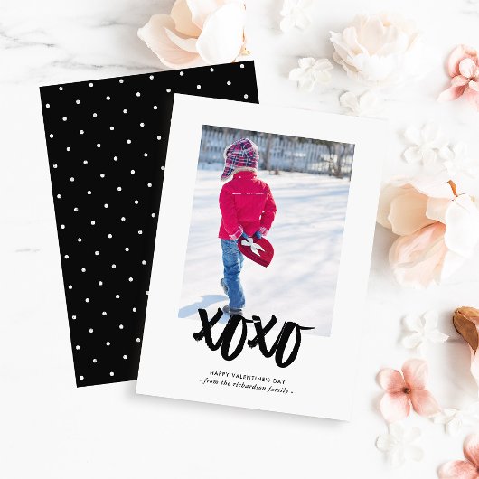 Cartes Pour Fêtes Annuelles Baisers doux | Heureuse Sainte-Valentin avec photo