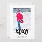 Cartes Pour Fêtes Annuelles Baisers doux | Heureuse Sainte-Valentin avec photo (Devant)