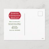 Cartes Pour Fêtes Annuelles Baking Spirits Bright Cookie (Dos)