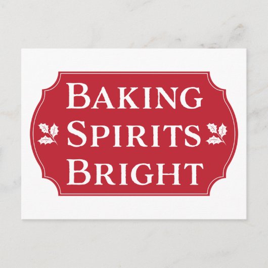 Cartes Pour Fêtes Annuelles Baking Spirits Bright Cookie (Devant)