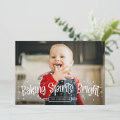 Cartes Pour Fêtes Annuelles Baking Spirits Photo (Debout devant)