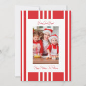Cartes Pour Fêtes Annuelles Baking Spiritueux Bright Christmas Family Photo (Devant)