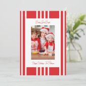Cartes Pour Fêtes Annuelles Baking Spiritueux Bright Christmas Family Photo (Debout devant)