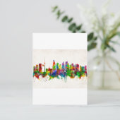 Cartes Pour Fêtes Annuelles Bakou Azerbaijan Skyline (Debout devant)
