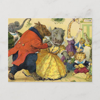 Cartes Pour Fêtes Annuelles Bal de Noël animal