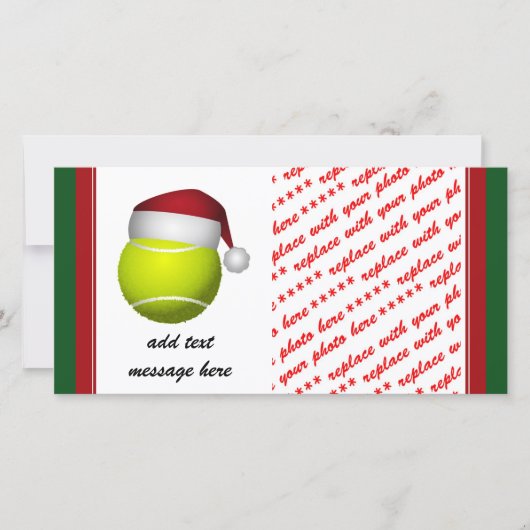 Cartes Pour Fêtes Annuelles Bal de tennis de Noël (Devant)