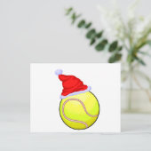Cartes Pour Fêtes Annuelles Bal de tennis (Santa Hat) (Debout devant)