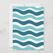 Cartes Pour Fêtes Annuelles Balade de Noël bleu moderne (Dos)