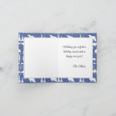 Cartes Pour Fêtes Annuelles Balayage nordique Poussin Ciel bleu Animaux d'hive (Intérieur)