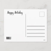 CARTES POUR FÊTES ANNUELLES BALI NOUS ATTEND (Dos)