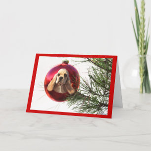 Cartes Pour Fêtes Annuelles Balle de Cocker