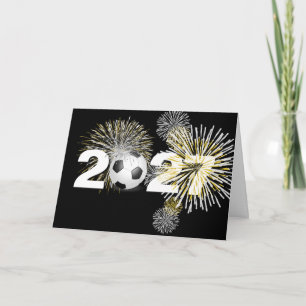 Cartes Pour Fêtes Annuelles Balle de football Nouvel An 2027