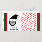 Cartes Pour Fêtes Annuelles Balle de golf (Devant / Derrière)