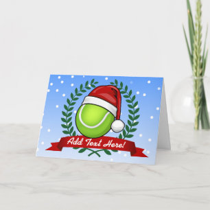 Cartes Pour Fêtes Annuelles Balle de tennis de style de Noël