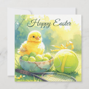 Cartes Pour Fêtes Annuelles Balle de tennis pour les vacances de Pâques dans u