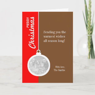 Cartes Pour Fêtes Annuelles Balle décorative de Noël