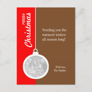 Cartes Pour Fêtes Annuelles Balle décorative de Noël