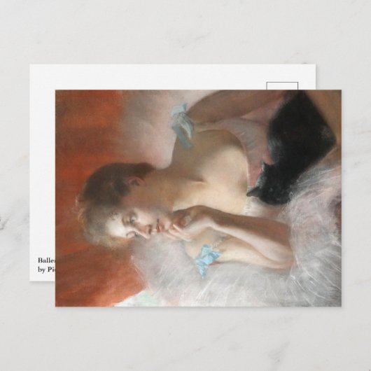 Cartes Pour Fêtes Annuelles Ballerine avec un conversation Pierre Carrier-Bell (Devant / Derrière)