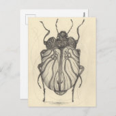 Cartes Pour Fêtes Annuelles Ballet de coléoptère (Devant / Derrière)