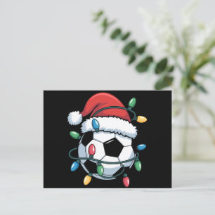 Cartes Pour Fêtes Annuelles Ballon de football de Noël Sports Joueur de footba