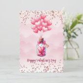 Cartes Pour Fêtes Annuelles Ballons de la Saint-Valentin (Debout devant)