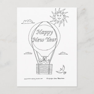 Cartes Pour Fêtes Annuelles Ballons du Nouvel An