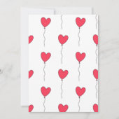 Cartes Pour Fêtes Annuelles Ballons en forme de cœur (Devant)