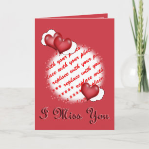 Cartes Pour Fêtes Annuelles Balloon Heart Valentine Photo Frame