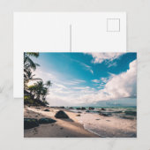 Cartes Pour Fêtes Annuelles Balnéaire (Devant / Derrière)