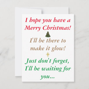 Cartes Pour Fêtes Annuelles Bambi's Funny Christmas Card V2