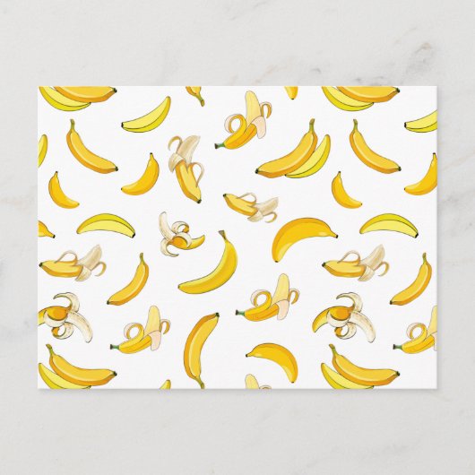 Cartes Pour Fêtes Annuelles Banana Pattern 4 (Devant)