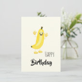 Cartes Pour Fêtes Annuelles banane cool (Debout devant)