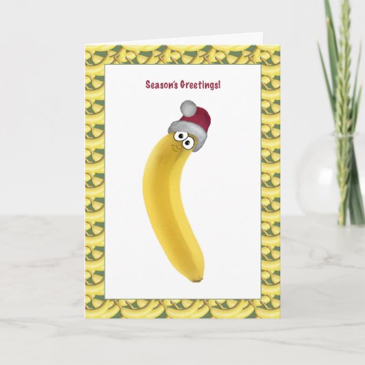 Cartes Pour Fêtes Annuelles Banane de Noël ! (Devant)