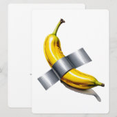 Cartes Pour Fêtes Annuelles Banane Taped Canard (Devant / Derrière)