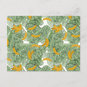 Cartes Pour Fêtes Annuelles Banane tropicale moderne Motif vert