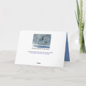 Cartes Pour Fêtes Annuelles Banc de neige / Motif des flocons de neige / Noël (Dos)