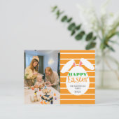 Cartes Pour Fêtes Annuelles Bande de Bénédictions modernes simples Photo de fa (Debout devant)