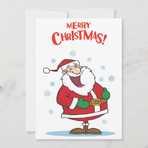Cartes Pour Fêtes Annuelles Bande dessinée amusante Père Noël