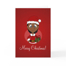 Bande dessinée de fille de Noël