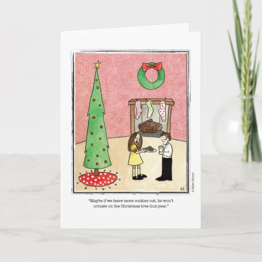 Cartes Pour Fêtes Annuelles Bande dessinée de NOËL par Ellen Elliott (Devant)