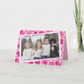 Cartes Pour Fêtes Annuelles Bande-mère de photo Jour des Valentines (Devant)