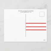 Cartes Pour Fêtes Annuelles Bandes de ciment rouge, vert et blanc (Dos)