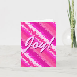 Cartes Pour Fêtes Annuelles Bandes de verre - teintes roses profondes