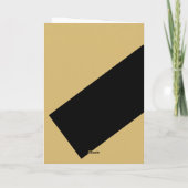 Cartes Pour Fêtes Annuelles Bandes d'or noir - Diplômé (Dos)