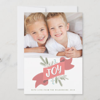 Cartes Pour Fêtes Annuelles Bannière de Noël Joy Fêtes de Noël