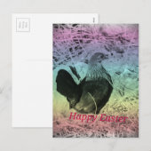 Cartes Pour Fêtes Annuelles Bantam Hen Pâques (Devant / Derrière)