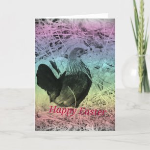Cartes Pour Fêtes Annuelles Bantam Hen Pâques